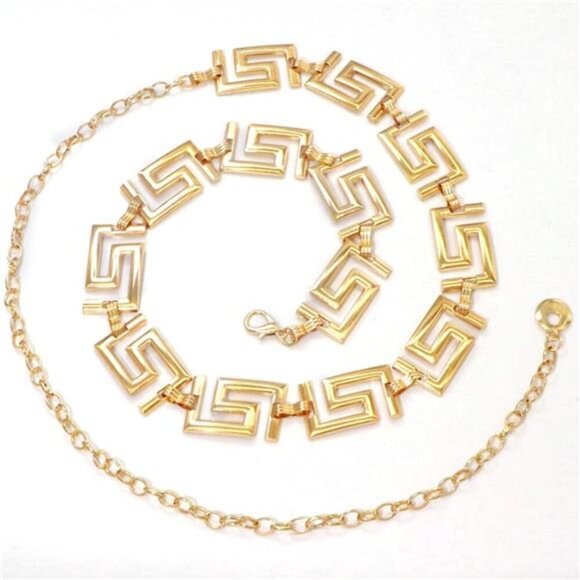 Metal Waist Chain for Women – Adjustable Belly Chain Waist Belt for Dresses - Picture 4 of 8